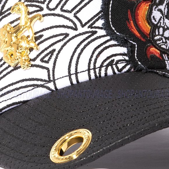 Red Monkey Fire Skull Black RM1476 New Limited Edition Unisex Trucker Hat Cap - Picture 7 of 8